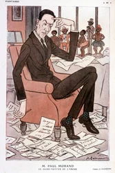 Humoristinen muotokuva Paul Morandista - Barrère elokuvassa "Fantasio" 15.9.1928