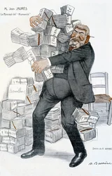 Jean Jaures, "" ihmiskunnan selviytyjä""" - kirjoittanut Adrien Barrere (1877-1931), "" Fantasio""" 1.11.1906