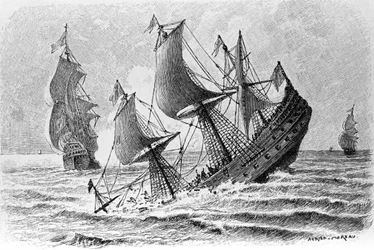 Adrien Moreaun (1843-1906) kaiverrus, joka kuvaa Francois Marie Arouet dit Voltairen (1694-1778) "" Candidea".