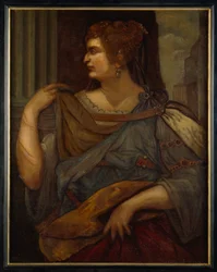 Domitia Longina (öljy kankaalle)