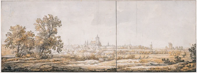Näkymä Arnhemiin etelästä, n. 1645