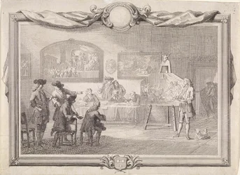 Pyhän Luukkaan kilta Dordrechtissa, 1736