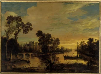 Maisema ja kanava, 1643