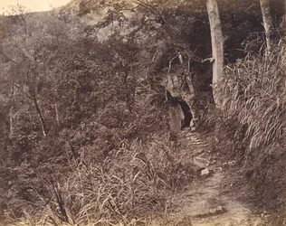 Vasen tie Yuen foon luostariin, n. 1869.