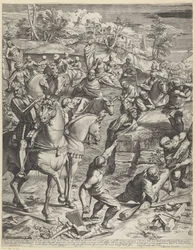 Kristuksen ristiinnaulitseminen (vasen osa)