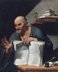 Dionysius Cato (3. tai 4. vuosisata) - Agostino Scillan (1629-1700) maalaus - Öljy kankaalle, 98,5x80,6 - Yksityiskokoelma