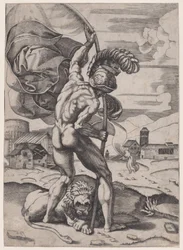 Mies lipun kanssa, n. 1514-36.