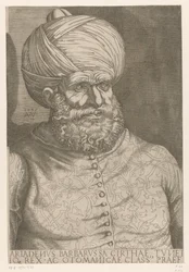 Amiraali Khair ad-Din Barbarossan muotokuva