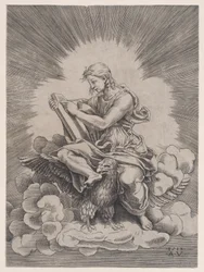 Pyhä Johannes, päivätty 1518.