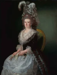 Pedro López de Lerenan vaimon María Josefa Piscatori, San Andrésin markiisitar (1757-1807) muotokuva.