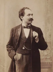 Pianisti ja säveltäjä Leopold Godowskyn muotokuva 1870-1938 n. 1895.