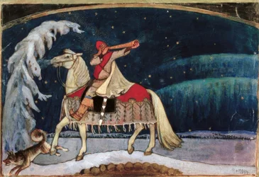 A.Gallen-Kallela, Kullervo zieht in Krieg