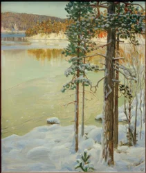 Gefrorener See, Ruovesi