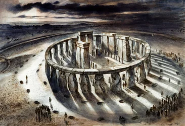 Stonehenge 1000 eaa., noin 1960-luvulta