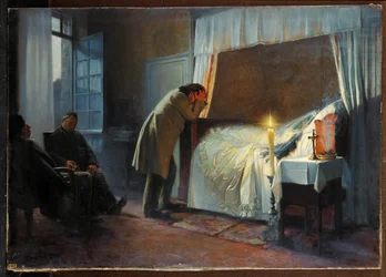 Madame Bovaryn kuolinvuode (maalaus kankaalle)