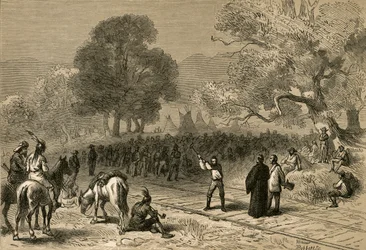 Pacific Railroadin valmistuminen, 1878.