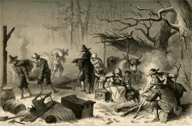 Englantilaiset siirtolaiset Amerikassa, 1877.