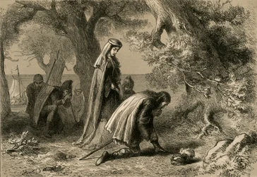 Thorfinn ja Gudrid Vinelandin rannalla, 1877.