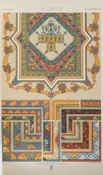 Bysanttilainen, levy 34 julkaisusta "Polychromatic Ornament: Sata lautasta kultaa, hopeaa ja värejä"