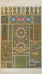 Bysanttilainen, levy 35 julkaisusta "Polychromatic Ornament: Sata lautasta kultaa, hopeaa ja värejä"