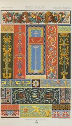 Kreikkalais-roomalainen, levy 9 teoksesta "Polychromatic Ornament: Sata lautasta kultaa, hopeaa ja värejä"