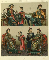 Kuva keisarillisen perheen Chin; Kiina
