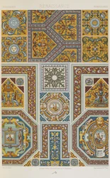 Renaissance, levy 60 teoksesta "Polychromatic Ornament: Sata lautasta kultaa, hopeaa ja värejä"