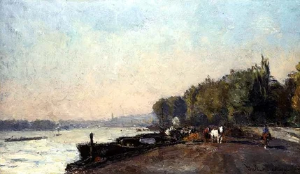 Suresnes in Autumn (öljy kankaalle)