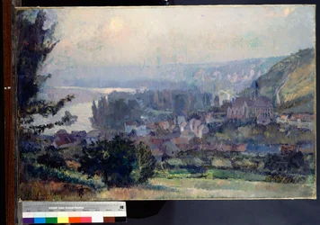 Näkymä Vetheuilista, auringonlasku, 1897