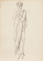 Aino Ackté Alcestis, luonnos
