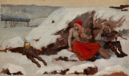 Poltettu kylä, tutkielma