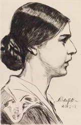 Rouva Michaela Pooleyn muotokuva (o.s. Krohn)