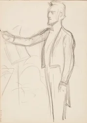 Robert Kajanus, luonnos muotokuvaan