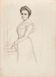 Camille Vallery-Radot, luonnos muotokuvaan