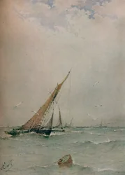 Harwich, Pohjanmeren troolarit, c1900