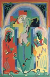 Ristiinnaulitseminen, noin 1935 (öljy kankaalle)
