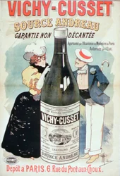 Julistemainos "Vichy-Cusset Mineral Water", Pariisi (väri litho)