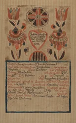 Pa. Saksalainen syntymätodistus, n. 1936.
