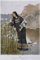 Nainen puhaltaa iirikselle, 1900-luvun alku