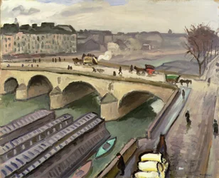 Seine Pariisissa, n. 1907 (öljy kankaalle)