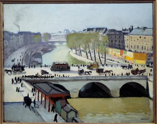 Näkymä Pont Saint Michelille Pariisissa