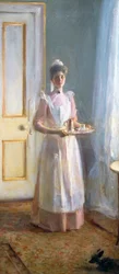 Palvelija, noin 1900 (öljy kankaalle)