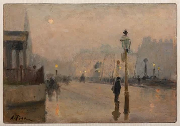 Oxford Street (öljy kartongille)
