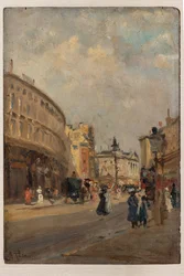 Regent Street (öljy laudalle)