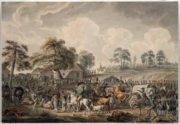 La Grande Armee ylitti Daugava-joen (tai Länsi-Dvinan) 24. heinäkuuta 1812 (Ranskan armeija ylitti Daugava-joen 24. heinäkuuta