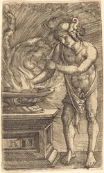 Mucius Scaevola polttaa kättään