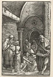 Ihmisen lankeemus ja lunastus: Kristus kiistelee lääkäreiden kanssa, c. 1515.