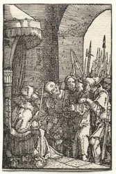Ihmisen lankeemus ja lunastus: Kristus Pilatuksen edessä, n. 1515.