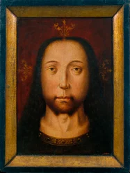 La sainte face - Pyhä kasvot - Maalaus Boutien ympyrästä, Aelbrecht (Albrecht, c1455-1549), Öljy puulle c1500 (37,4x28,2cm) - Museu Nacional d