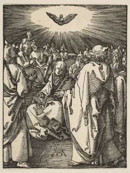 Helluntai, sarjasta Pieni passio, noin 1510